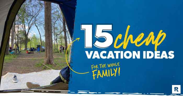 Budget family vacations